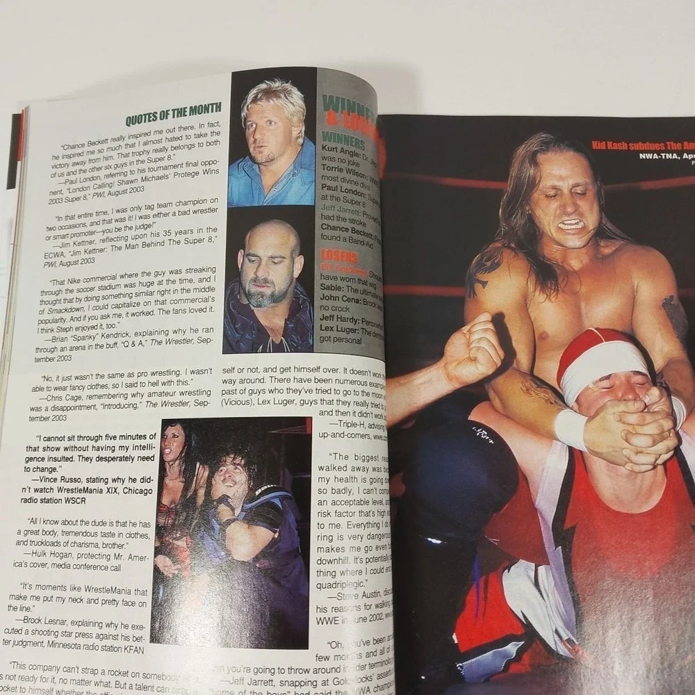 SPRING 2004 WRESTLING ILLUSTRATED ANNUAL MAGAZINE RANDY ORTON TRIPLE H RIC FLAIR